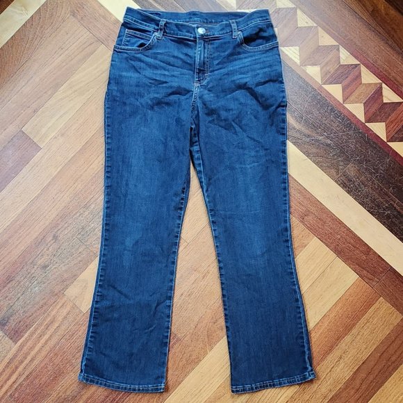 Lee Dark Wash Boot Cut Jeans Size 8 Short - Picture 2 of 14